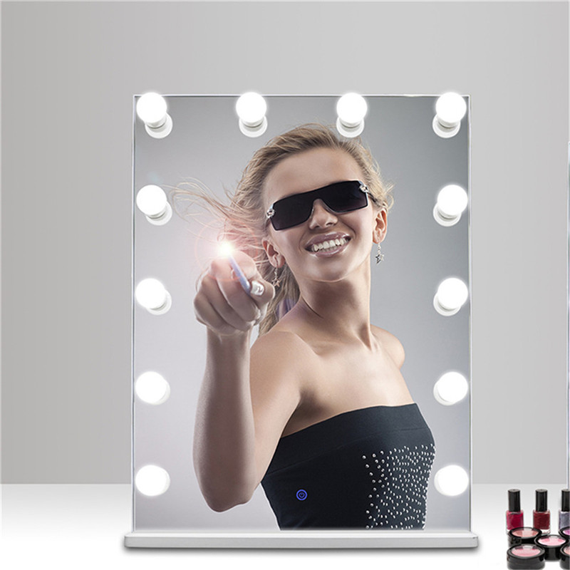 Hollywood Makeup Vanity Mirror with Light Bulbs, Illuminate Vanity Dressing Table mirror Light